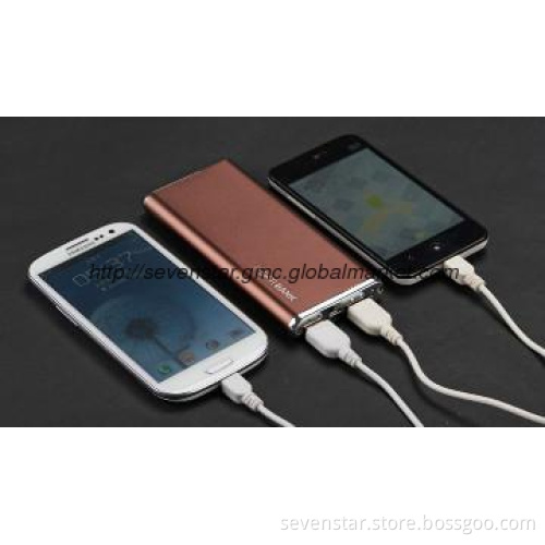 8000mAh Universal Portable Power Bank with 2 USB